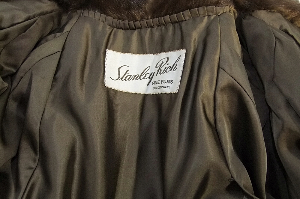 Natural Brown Genuine Mink Fur Coat