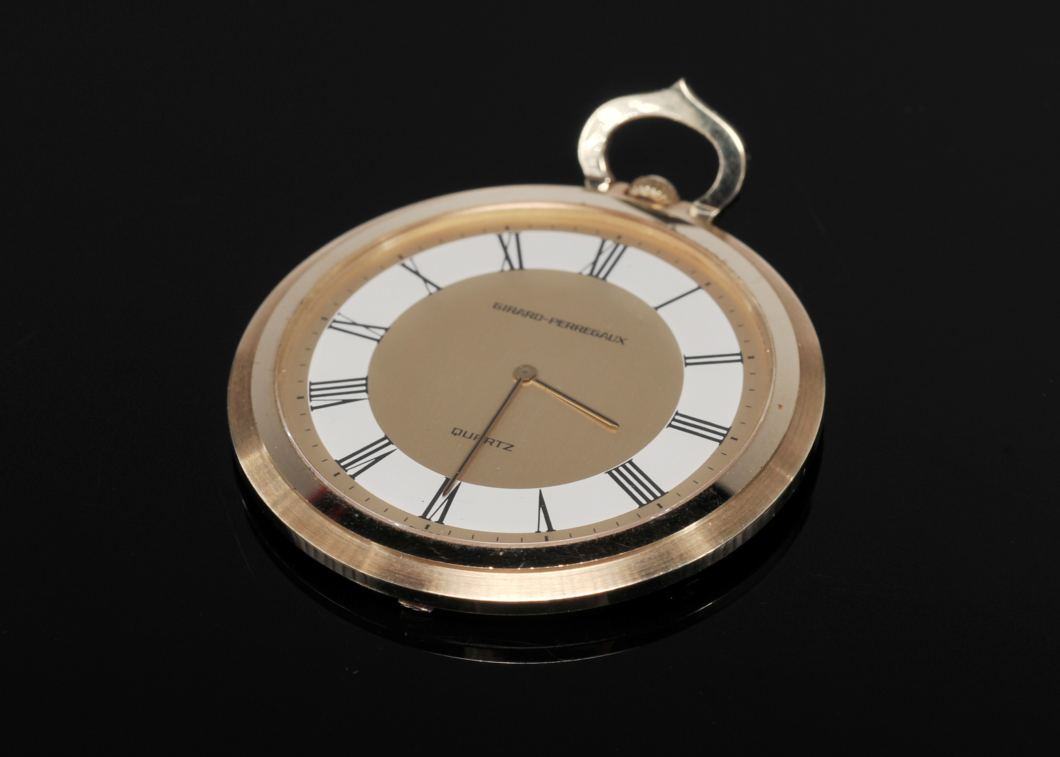 (18.8 dwt) 14 K Yellow Gold Girard Perregaux Quartz Watch Pendant