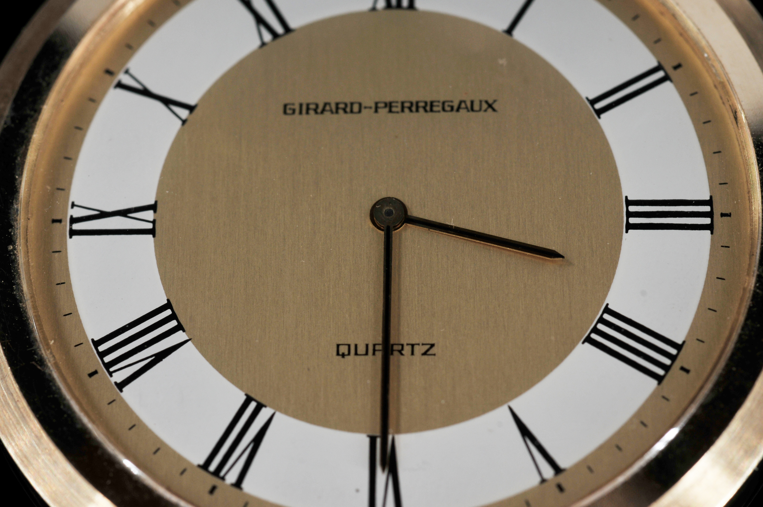 (18.8 dwt) 14 K Yellow Gold Girard Perregaux Quartz Watch Pendant