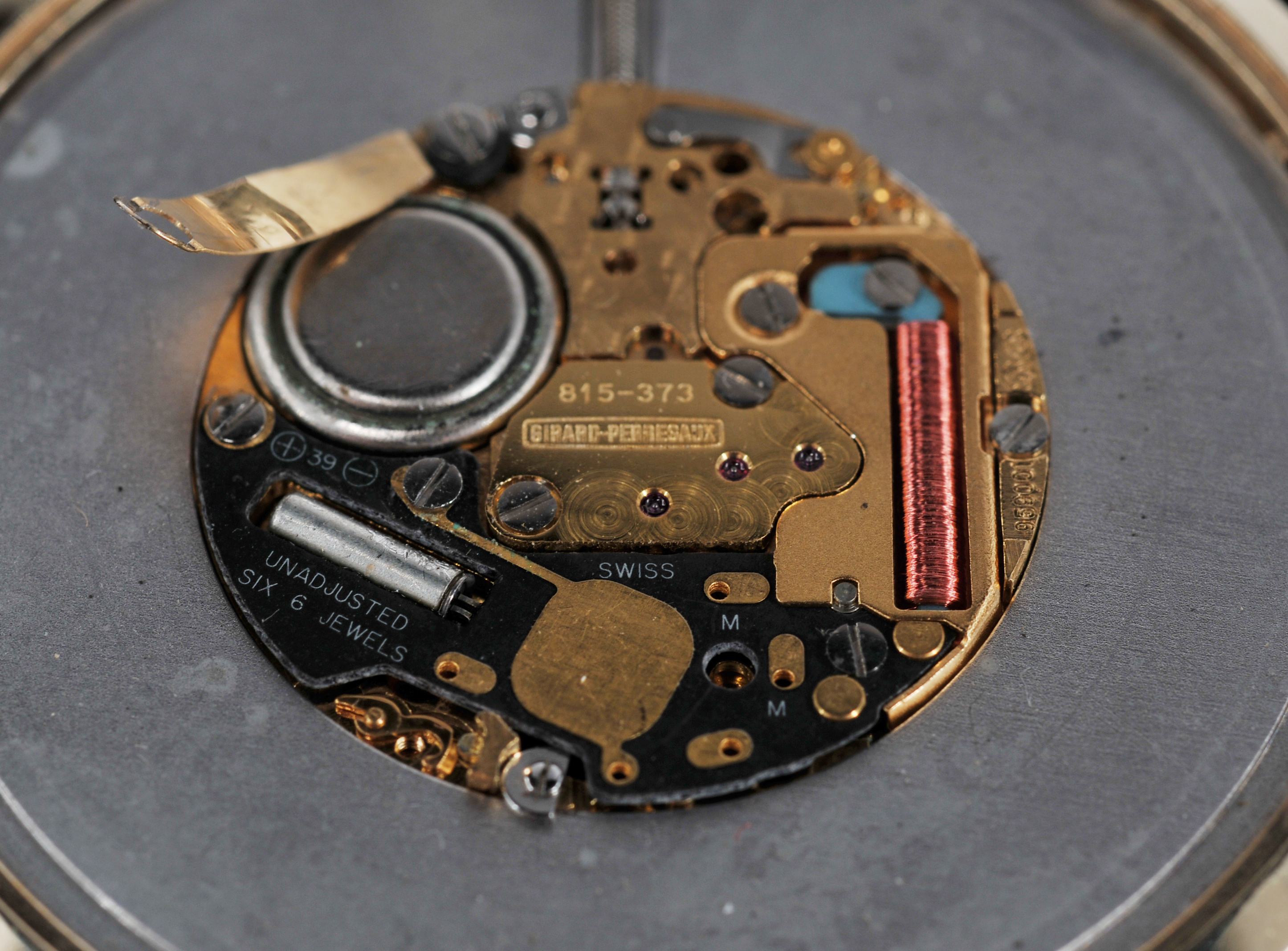 (18.8 dwt) 14 K Yellow Gold Girard Perregaux Quartz Watch Pendant