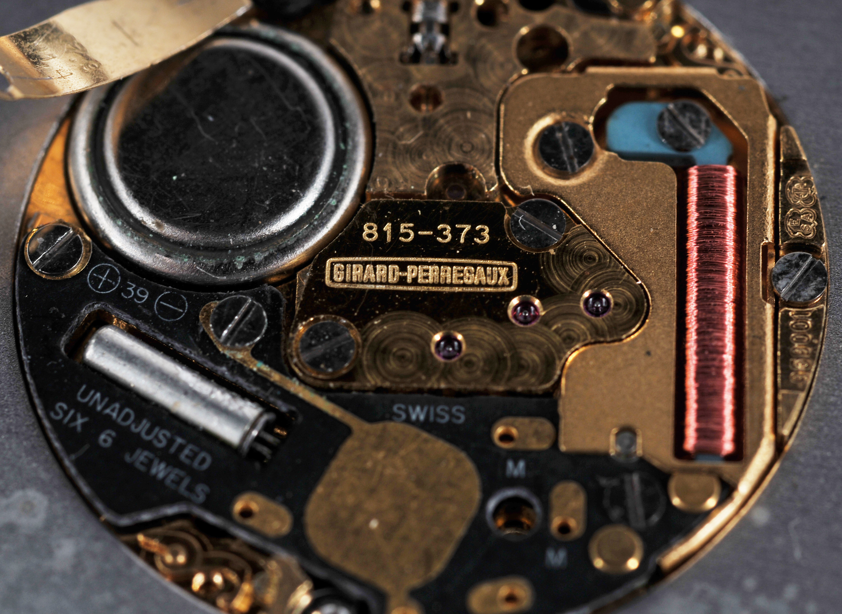 (18.8 dwt) 14 K Yellow Gold Girard Perregaux Quartz Watch Pendant