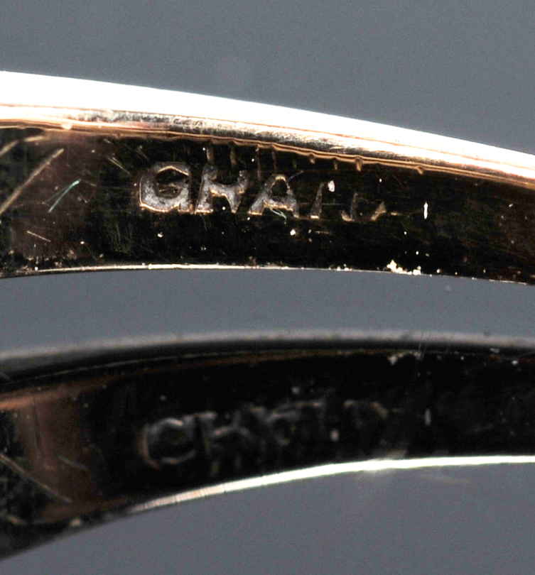 14 K two Tone Gold And Diamond Ring