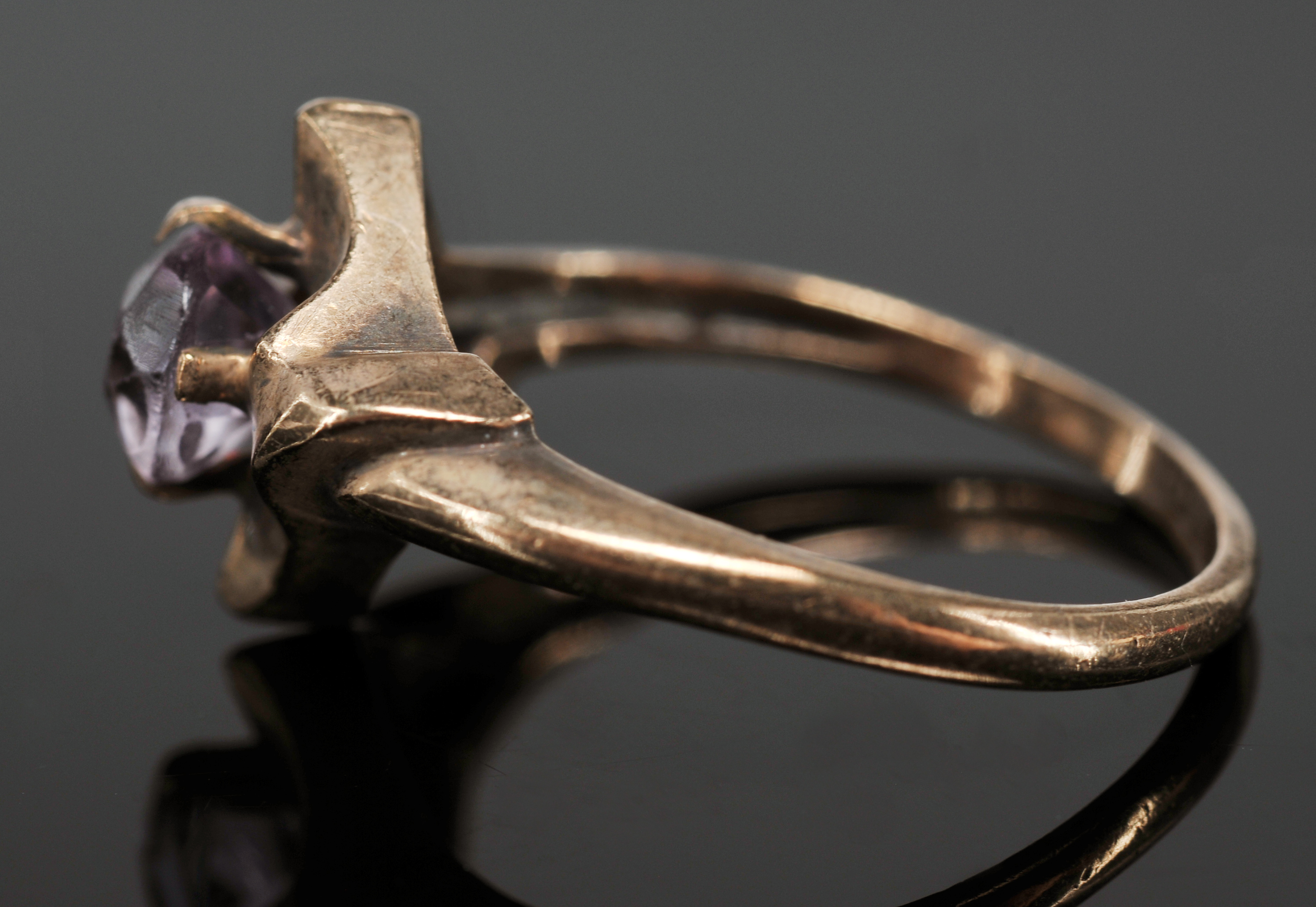 Two 10 & 14 K Yellow Gold Lady's Rings