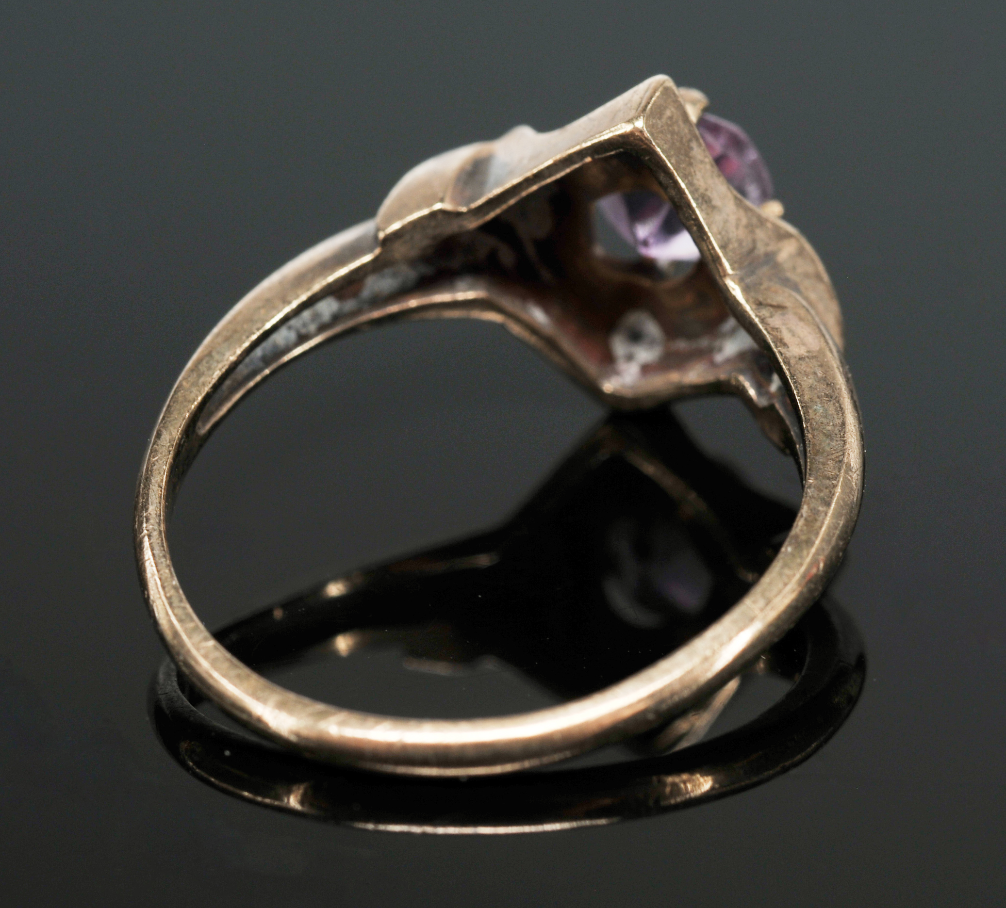 Two 10 & 14 K Yellow Gold Lady's Rings