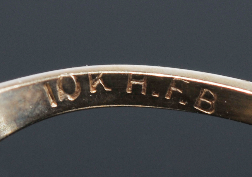 Three Lady's 10 K Yellow Gold Rings