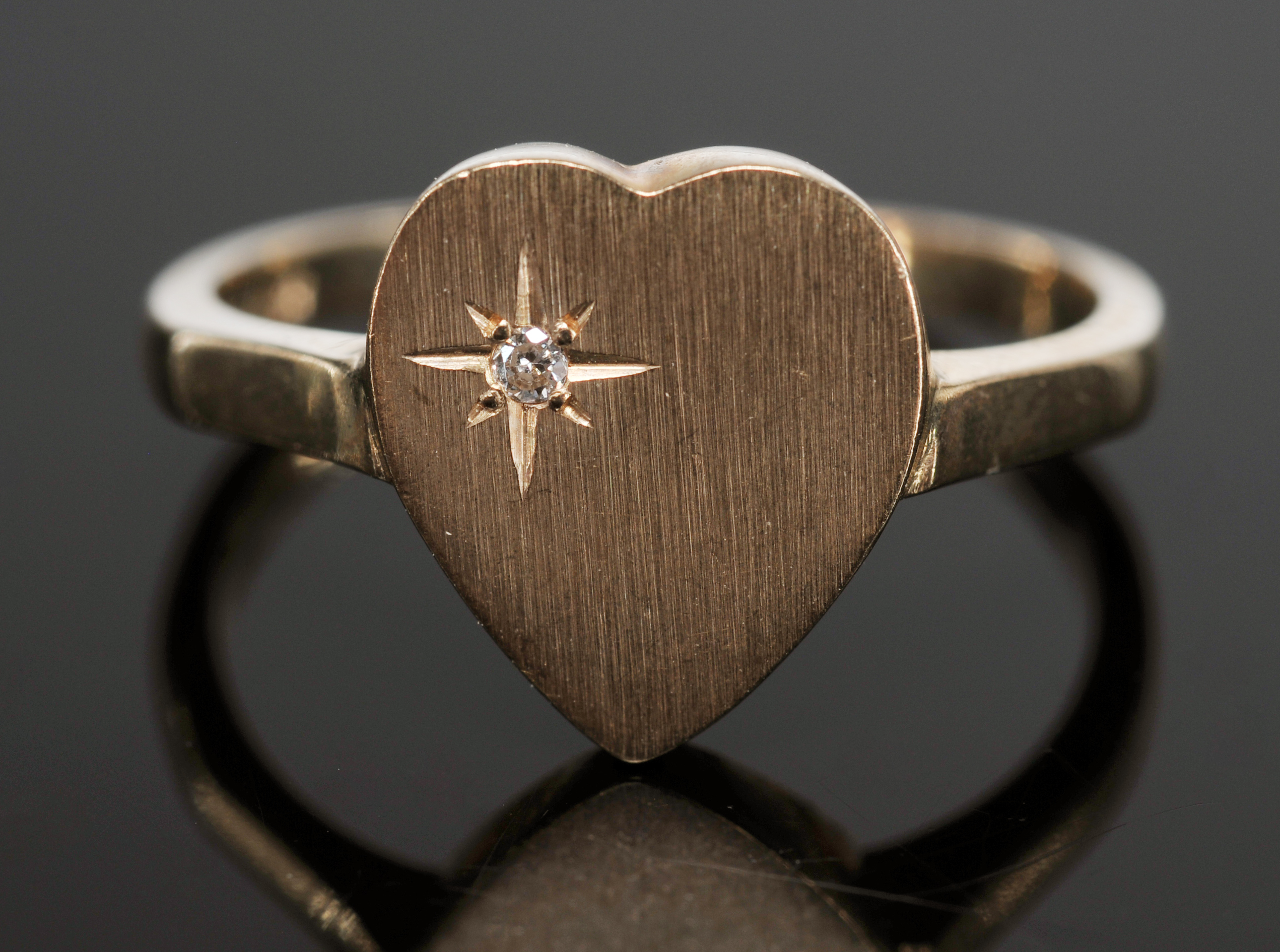 Three Lady's 10 K Yellow Gold Rings