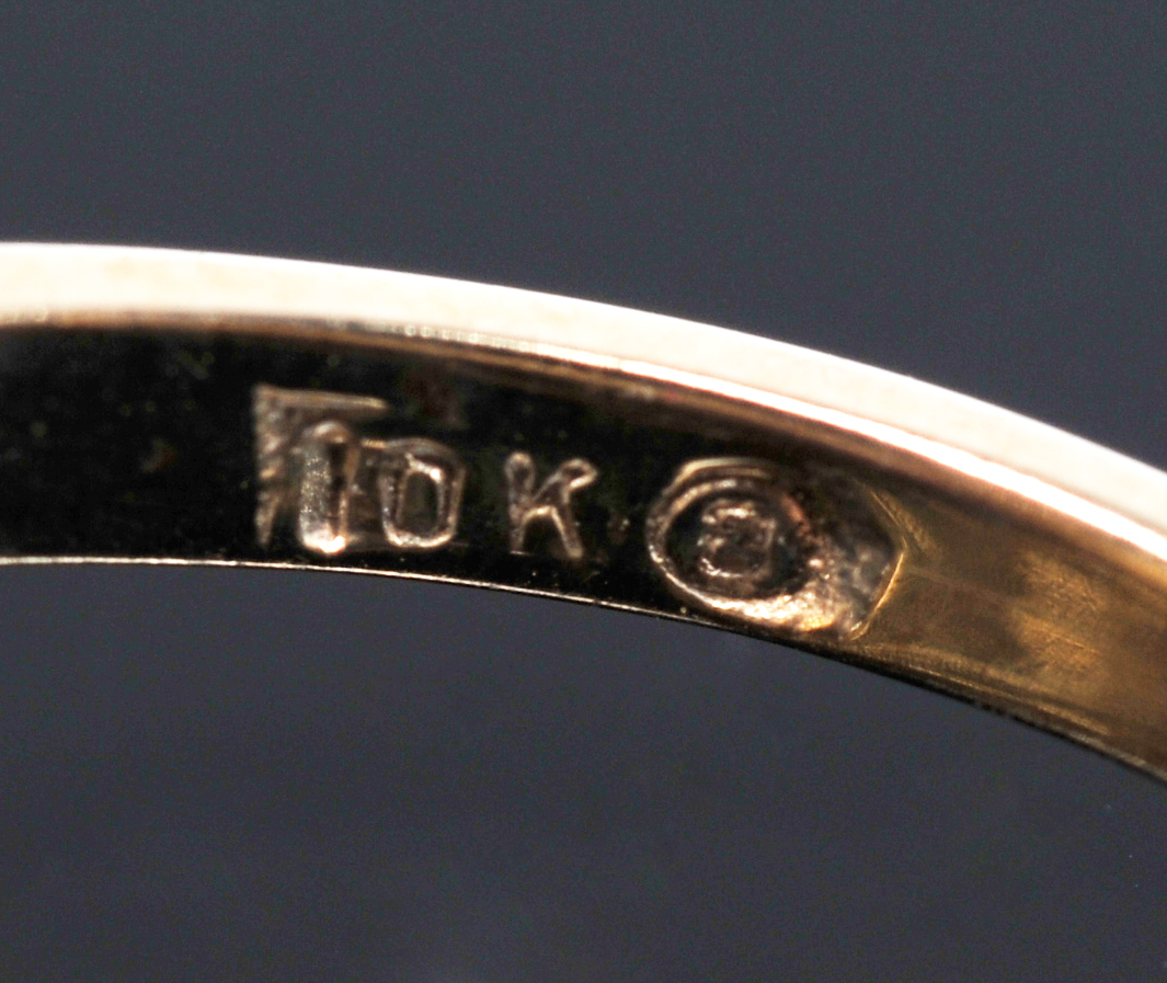 Three Lady's 10 K Yellow Gold Rings