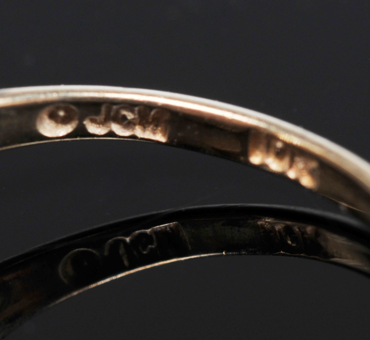 Three Lady's 10 K Yellow Gold Rings