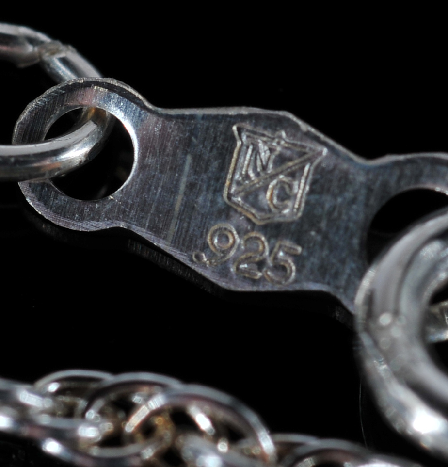 Lady's Sterling Silver Yellow Quartz Pendant Necklace And Earrings