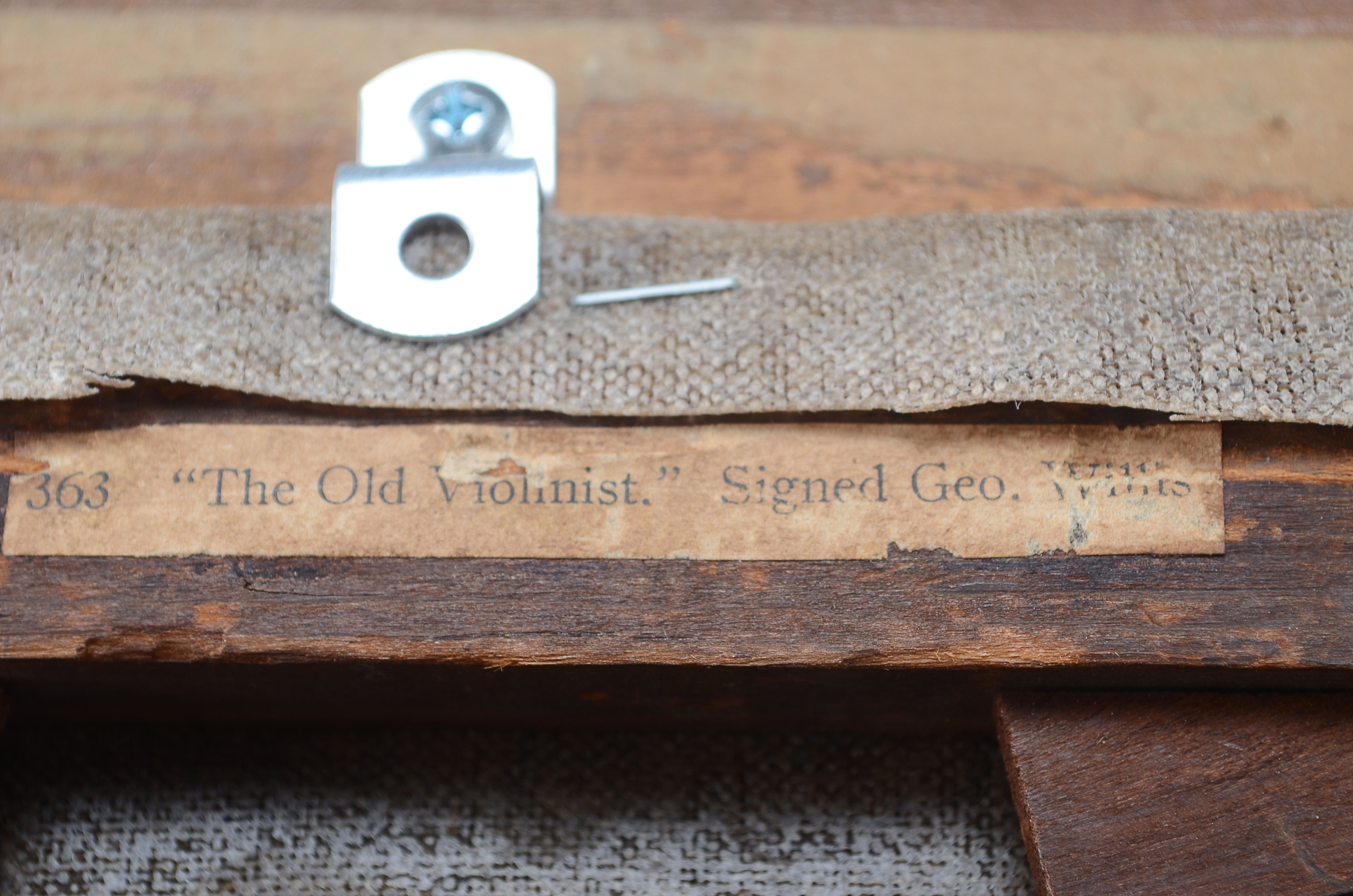 Original George Willis Oil on Canvas Painting