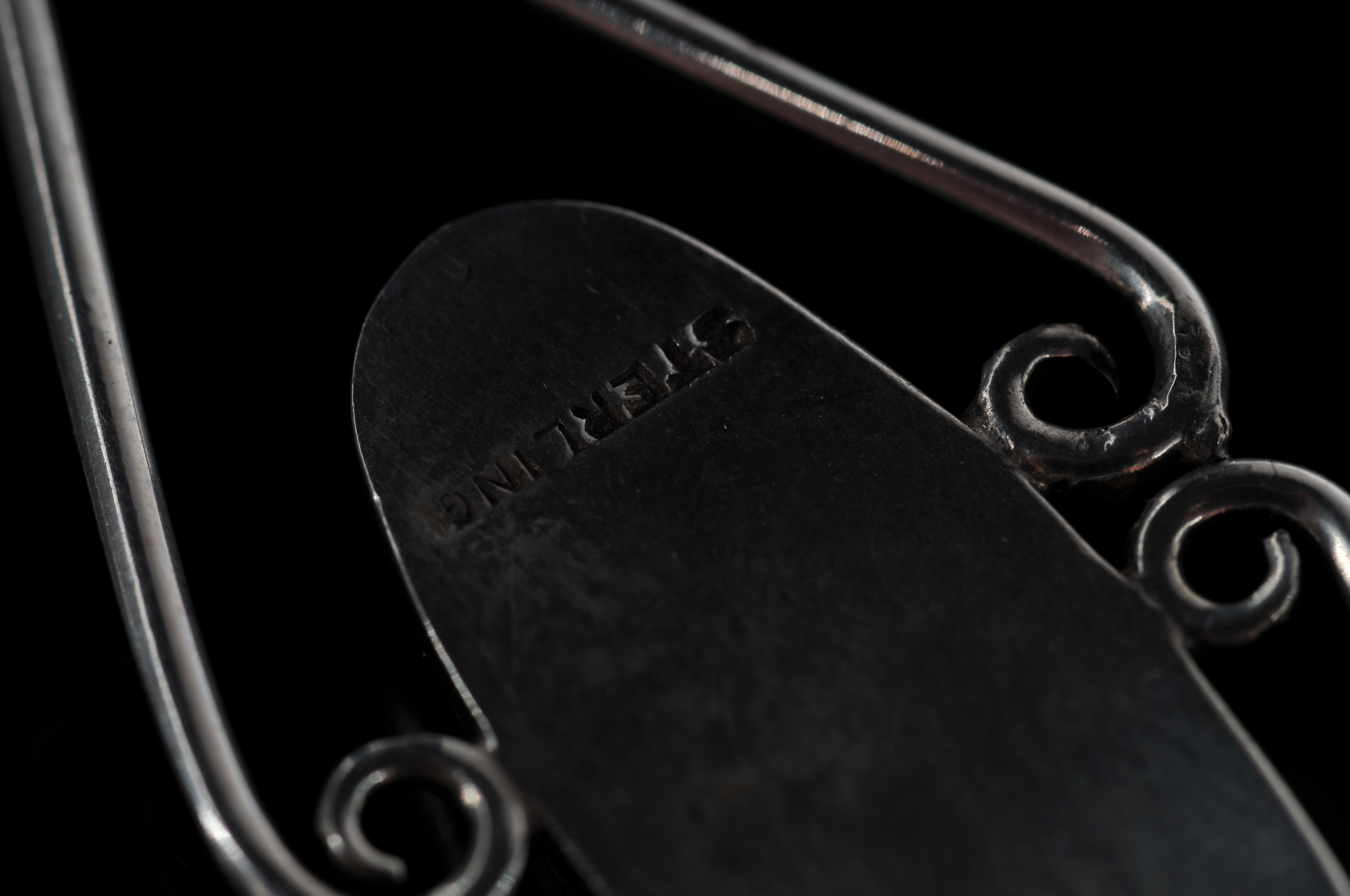 Sterling silver necklace with Jasper natural stone pendant