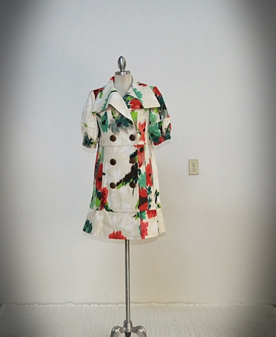  Nanette Lapore Abstract Red Poppy Jacket
