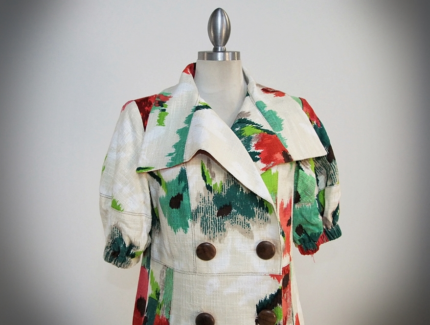  Nanette Lapore Abstract Red Poppy Jacket