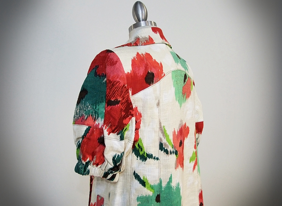  Nanette Lapore Abstract Red Poppy Jacket