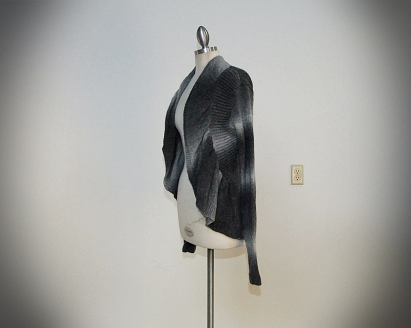  BCBG Maxazria Charcoal Knit Sweater