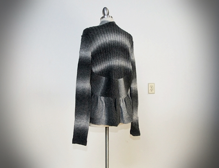  BCBG Maxazria Charcoal Knit Sweater