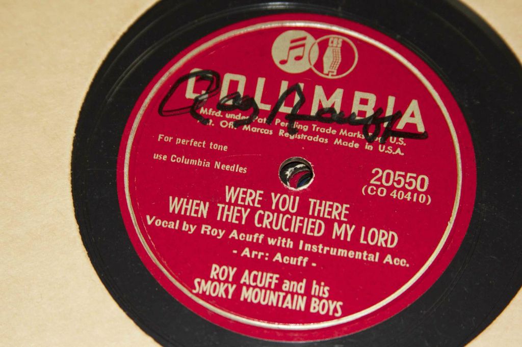 Roy Acuff Autographed Records