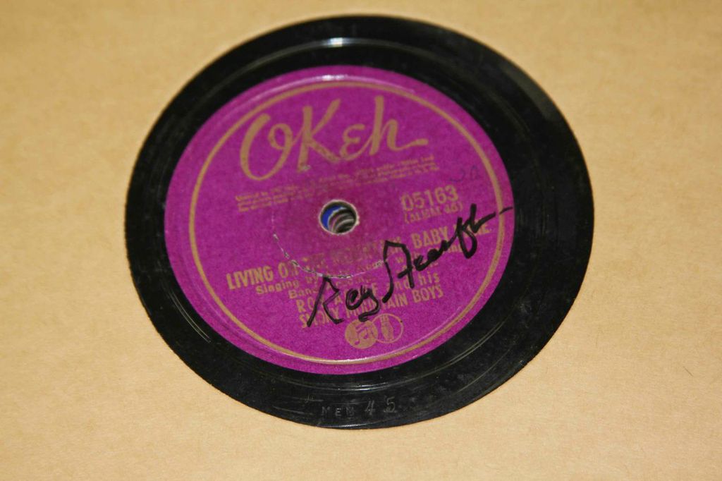 Roy Acuff Autographed Records