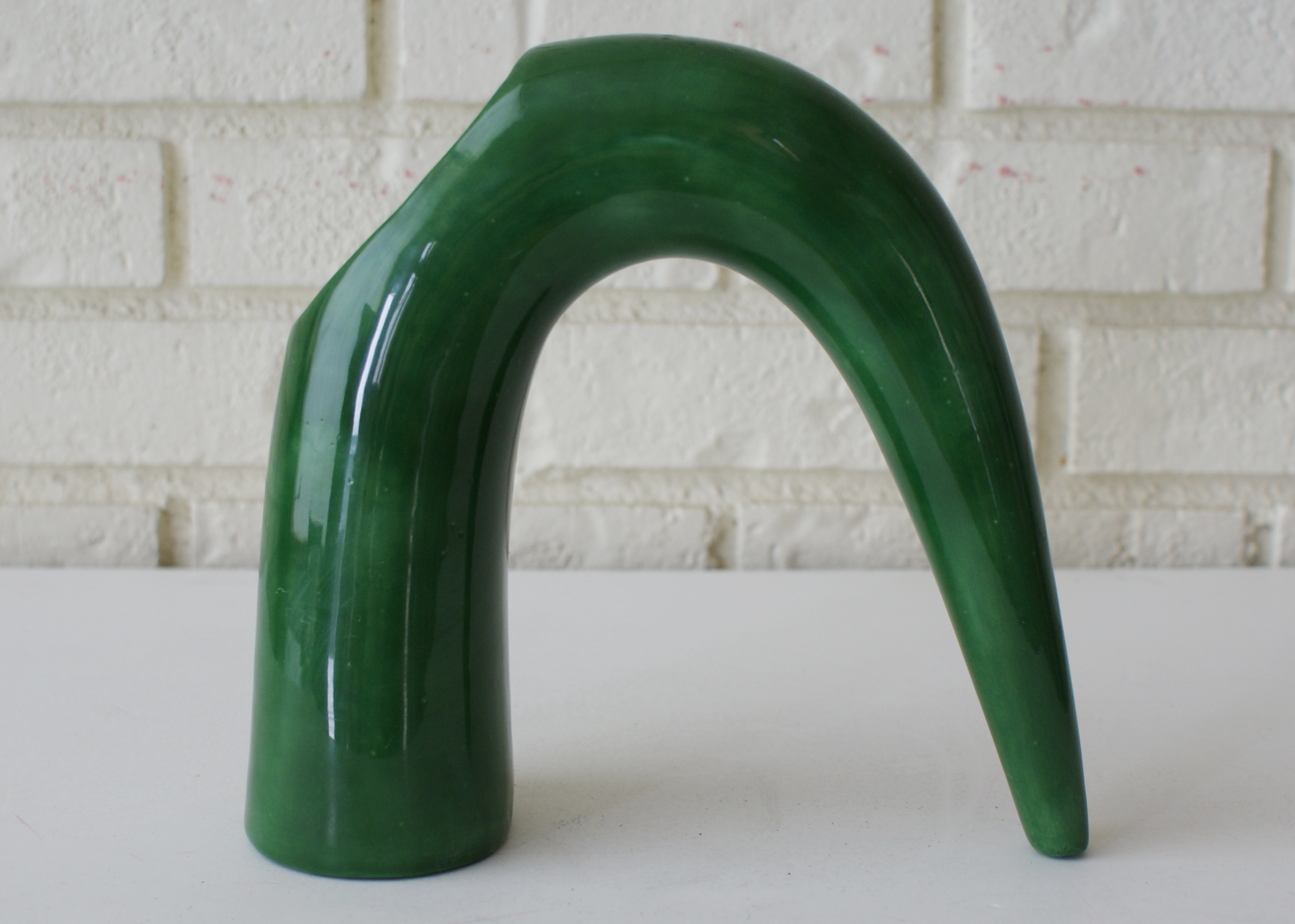 Green Mid Century Pottery Vase