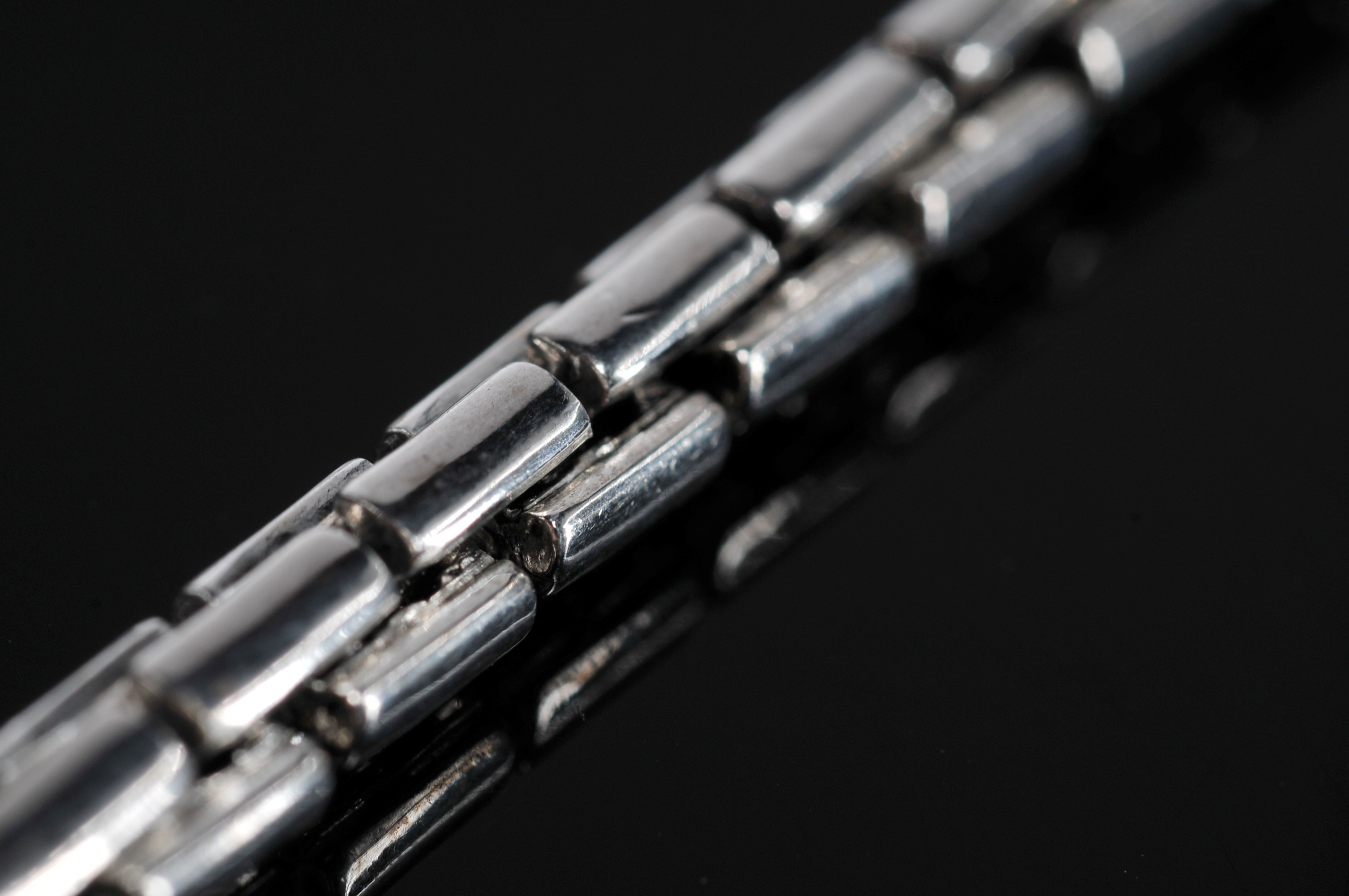 Sterling Pendant With Unmarked Silver Necklace