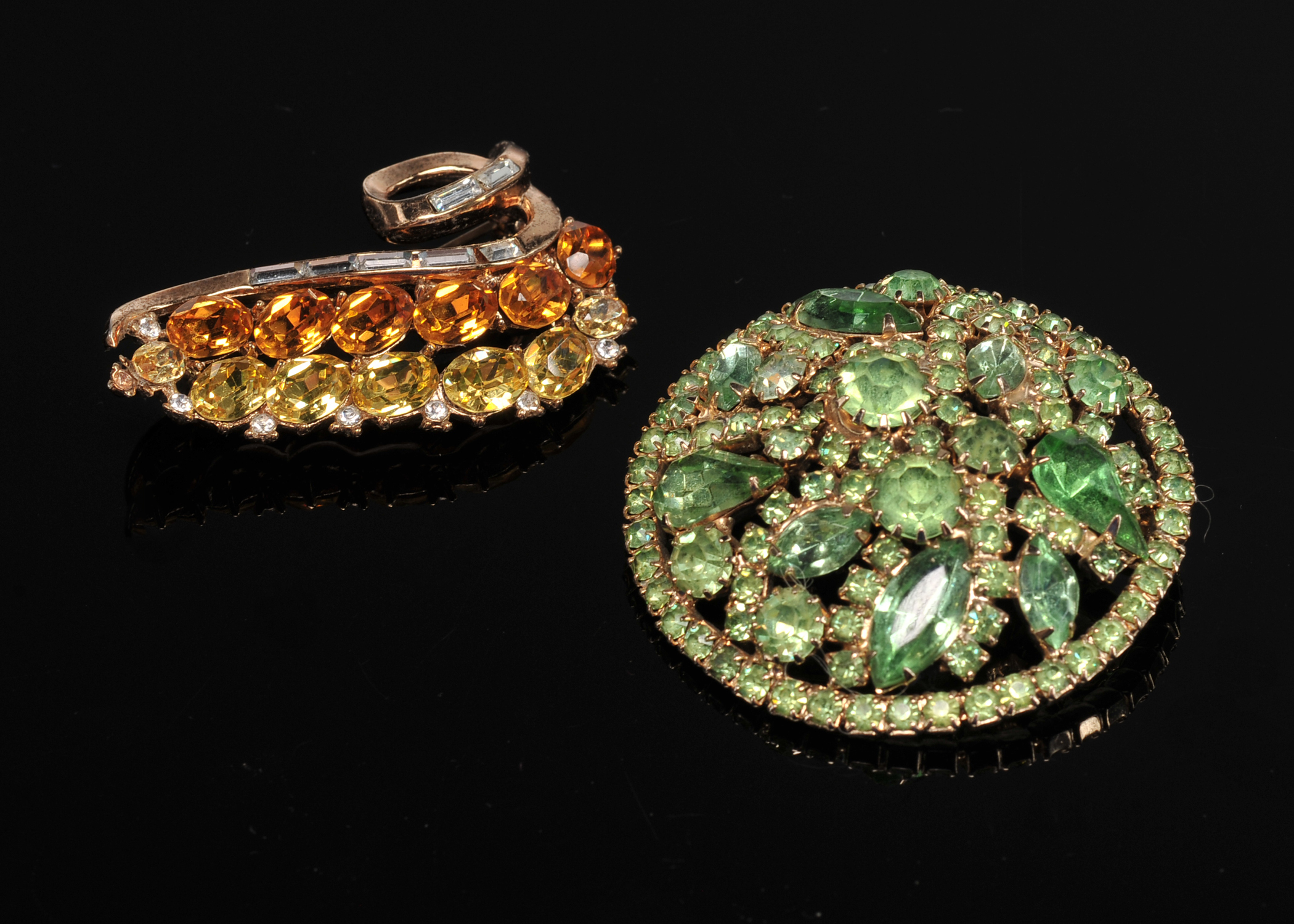 Weiss Brooch And Trifari Brooch