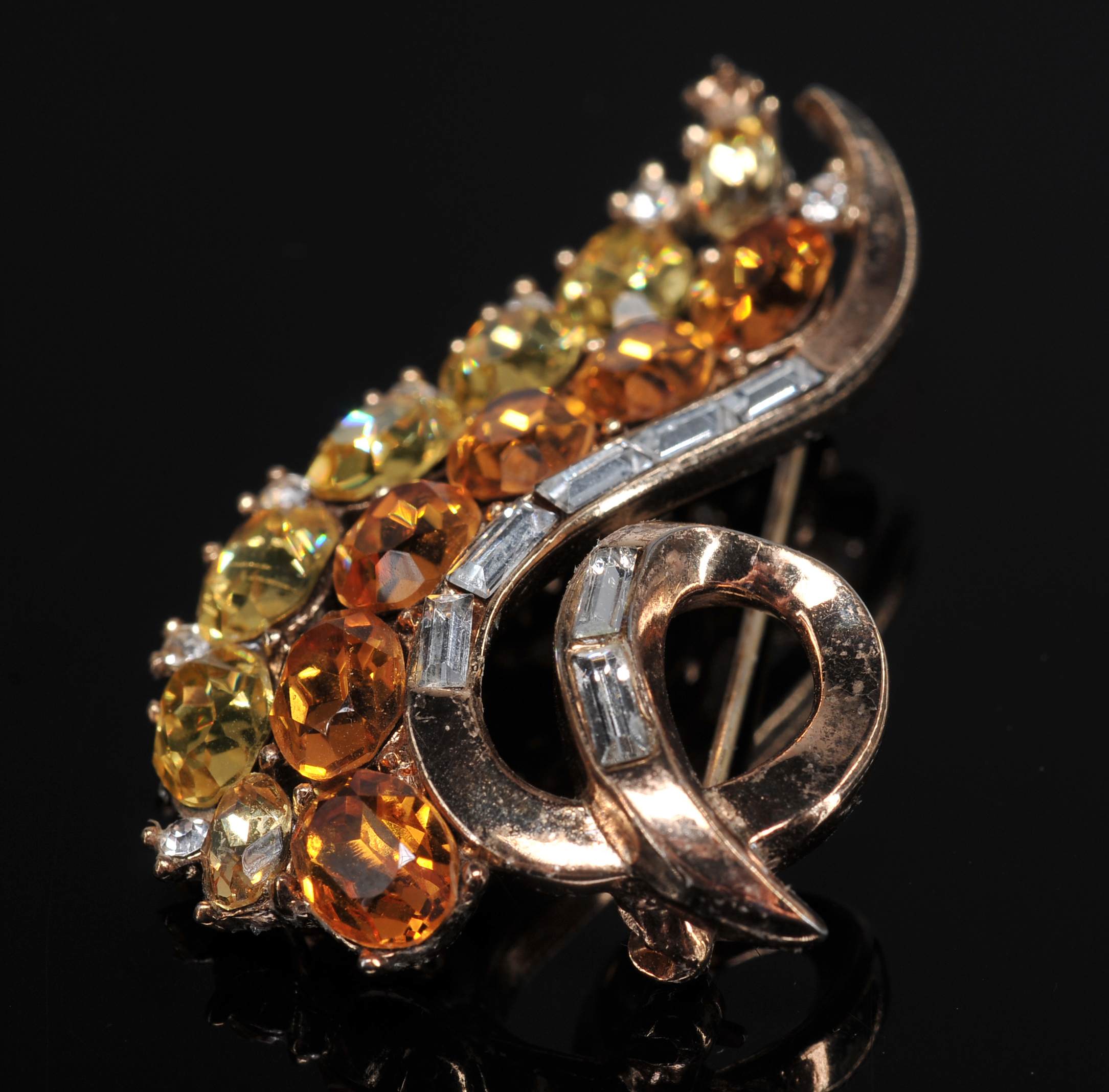 Weiss Brooch And Trifari Brooch