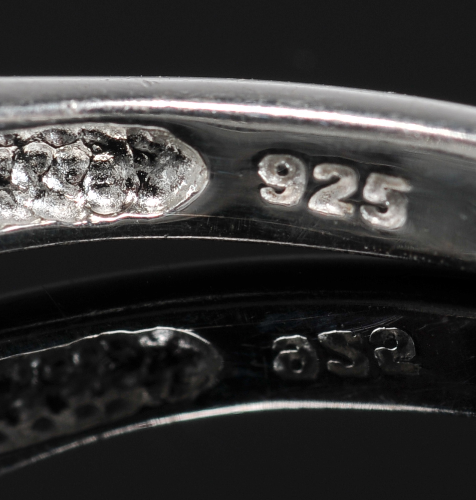 Sterling Silver Irish Claddagh Ring And Sterling Band