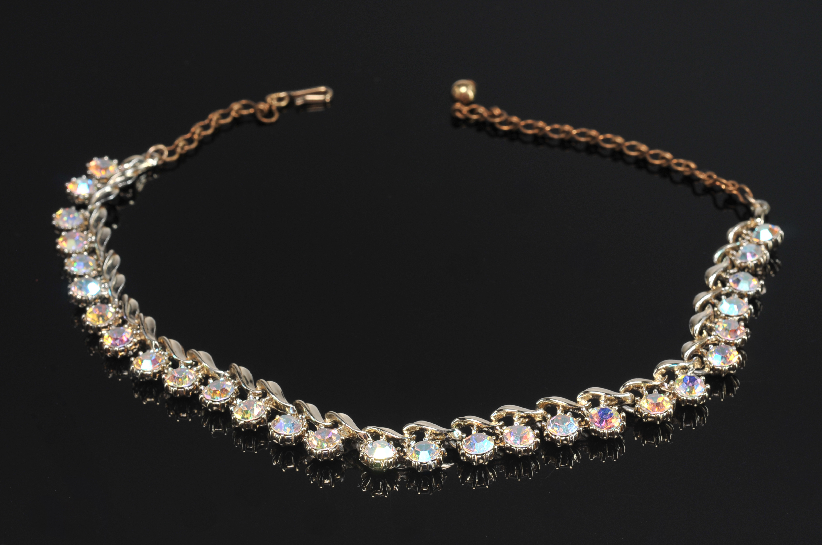  Signed Florenza Brooch And Blue Rhinestone Jewelry