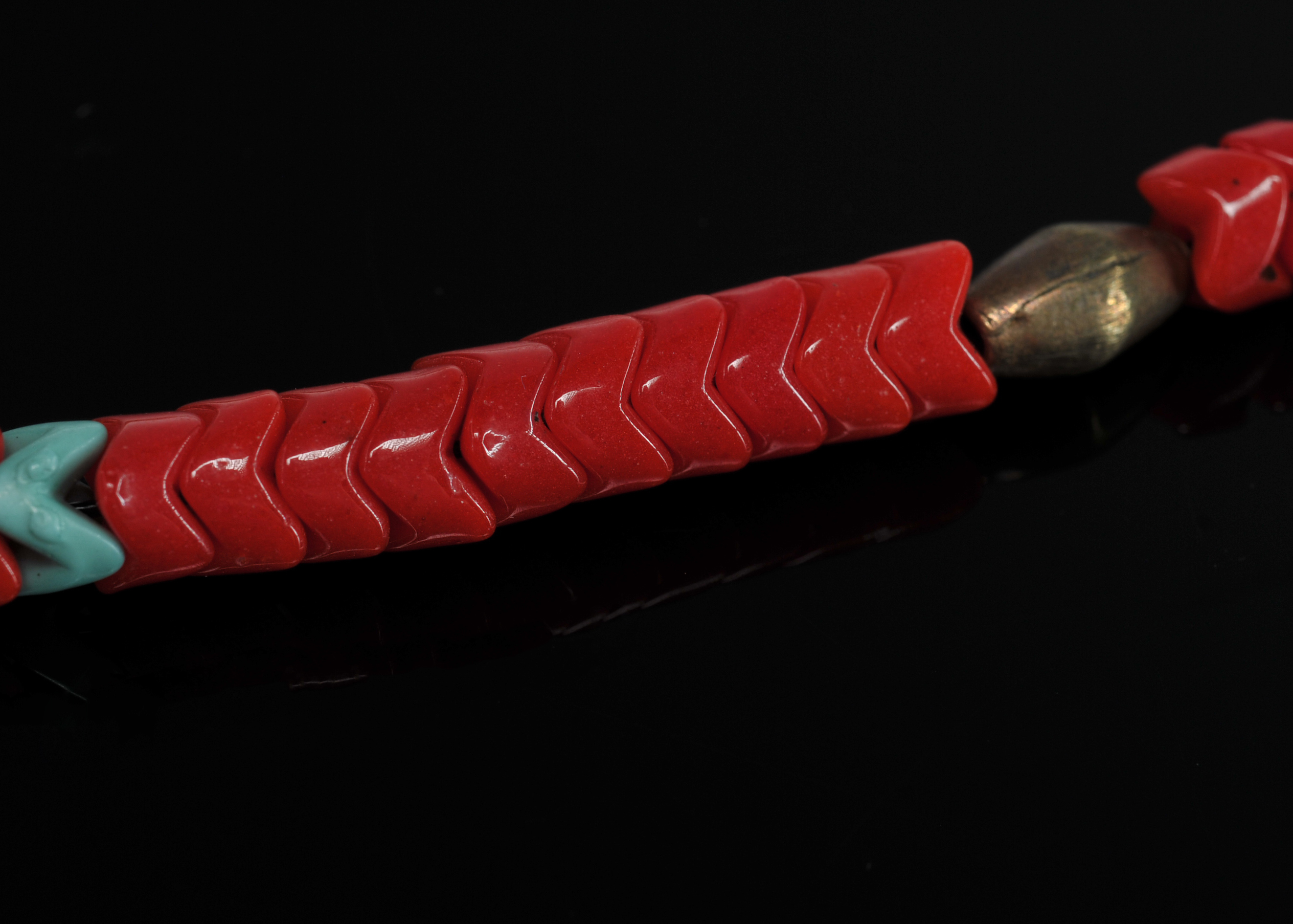 Tibetan Handmade Beaded Necklace With Coral And Turquoise