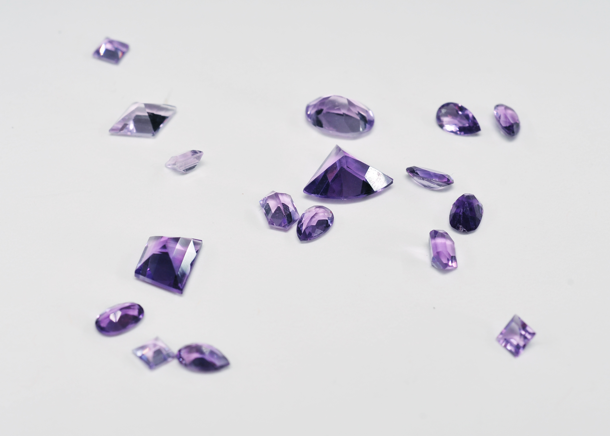 Loose 5.20 CT TW Amethyst Stones 