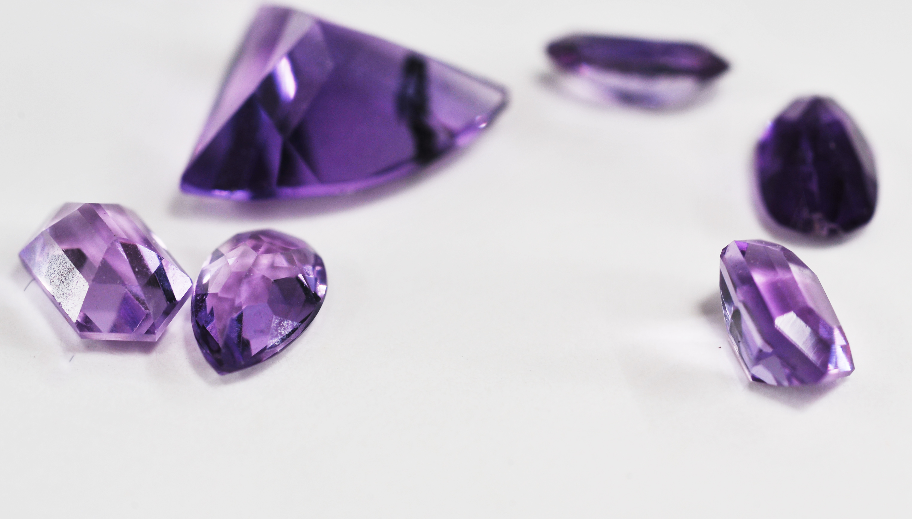 Loose 5.20 CT TW Amethyst Stones 