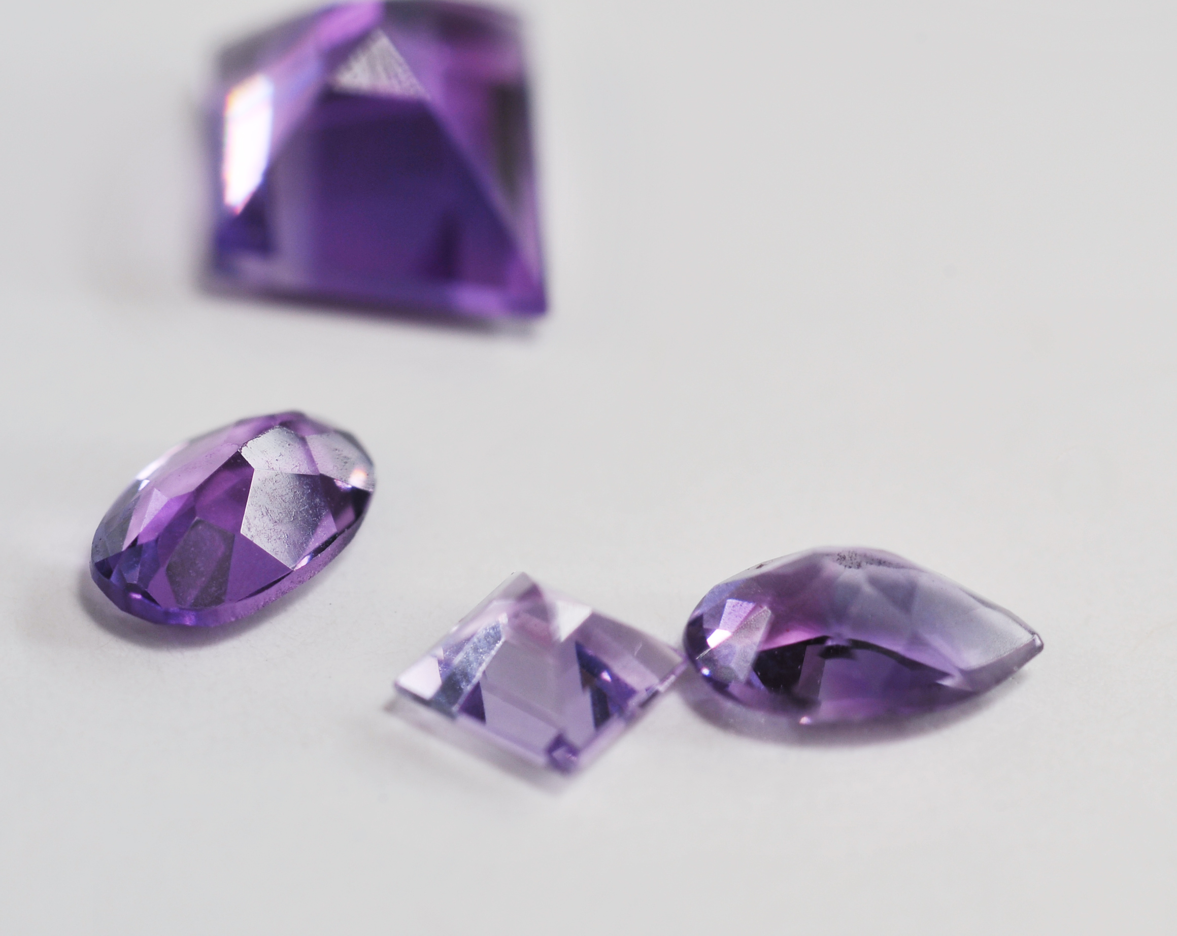 Loose 5.20 CT TW Amethyst Stones 
