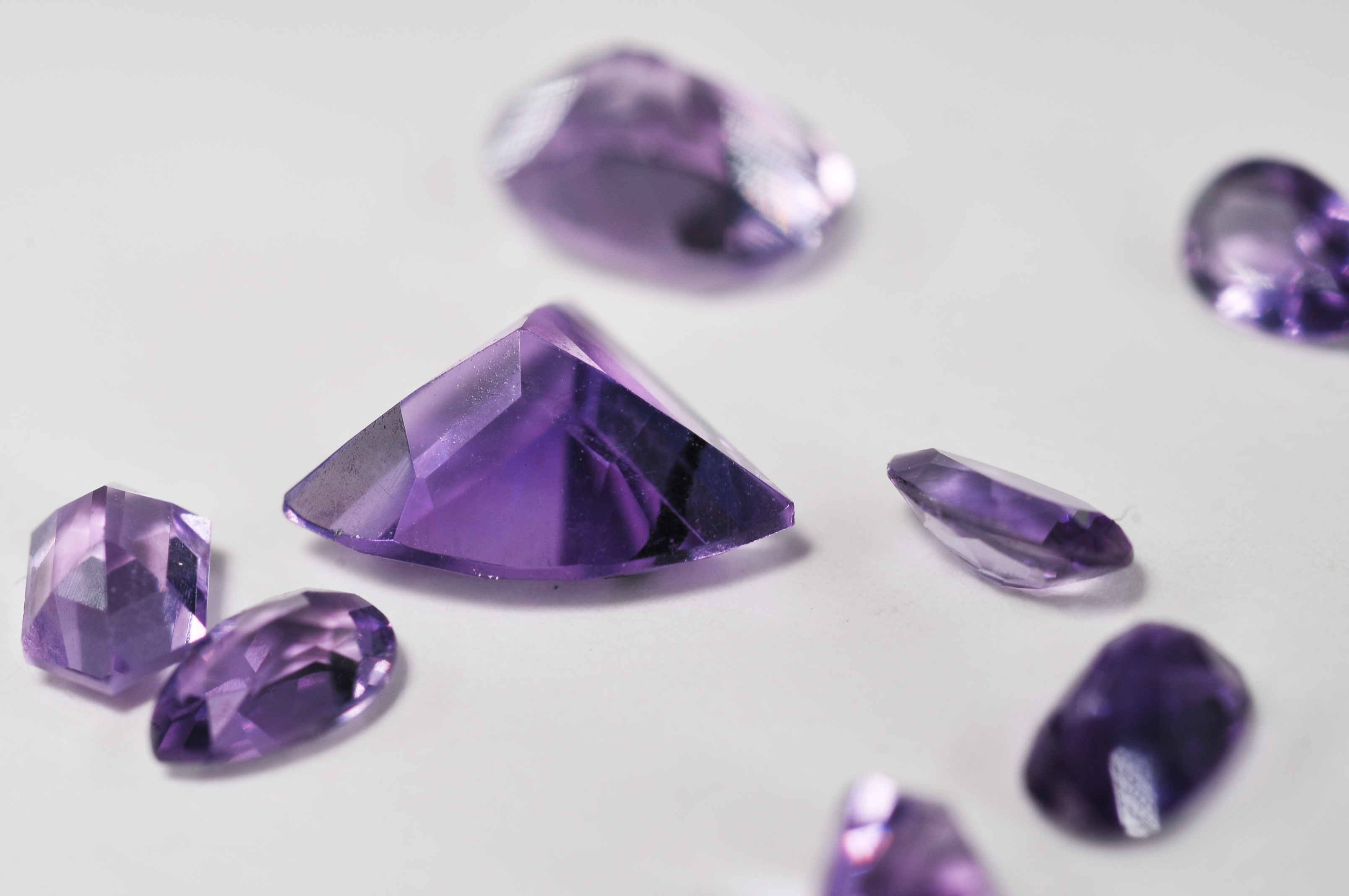 Loose 5.20 CT TW Amethyst Stones 