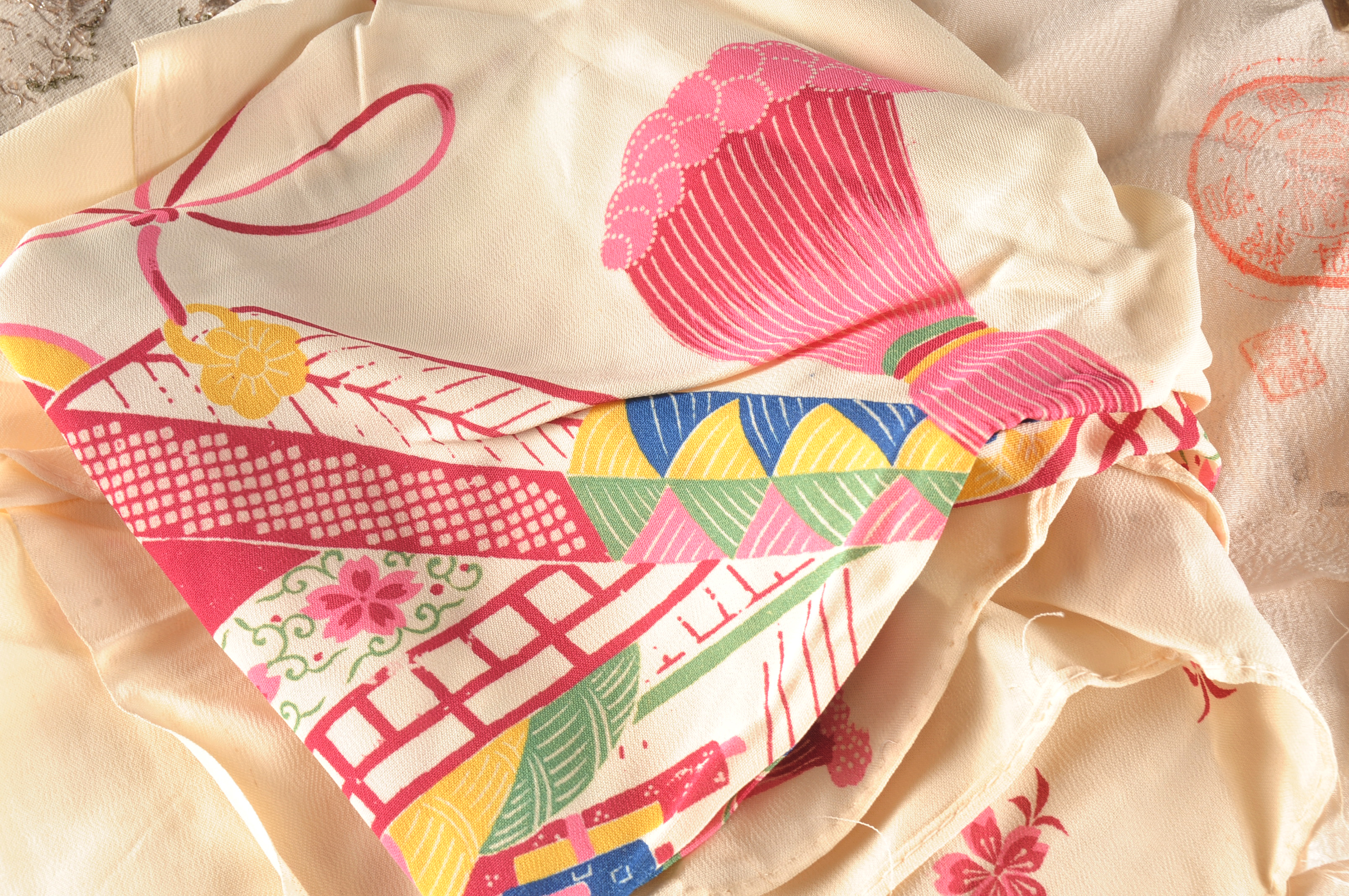 Collection Of (8) Vintage Japanese Textiles 