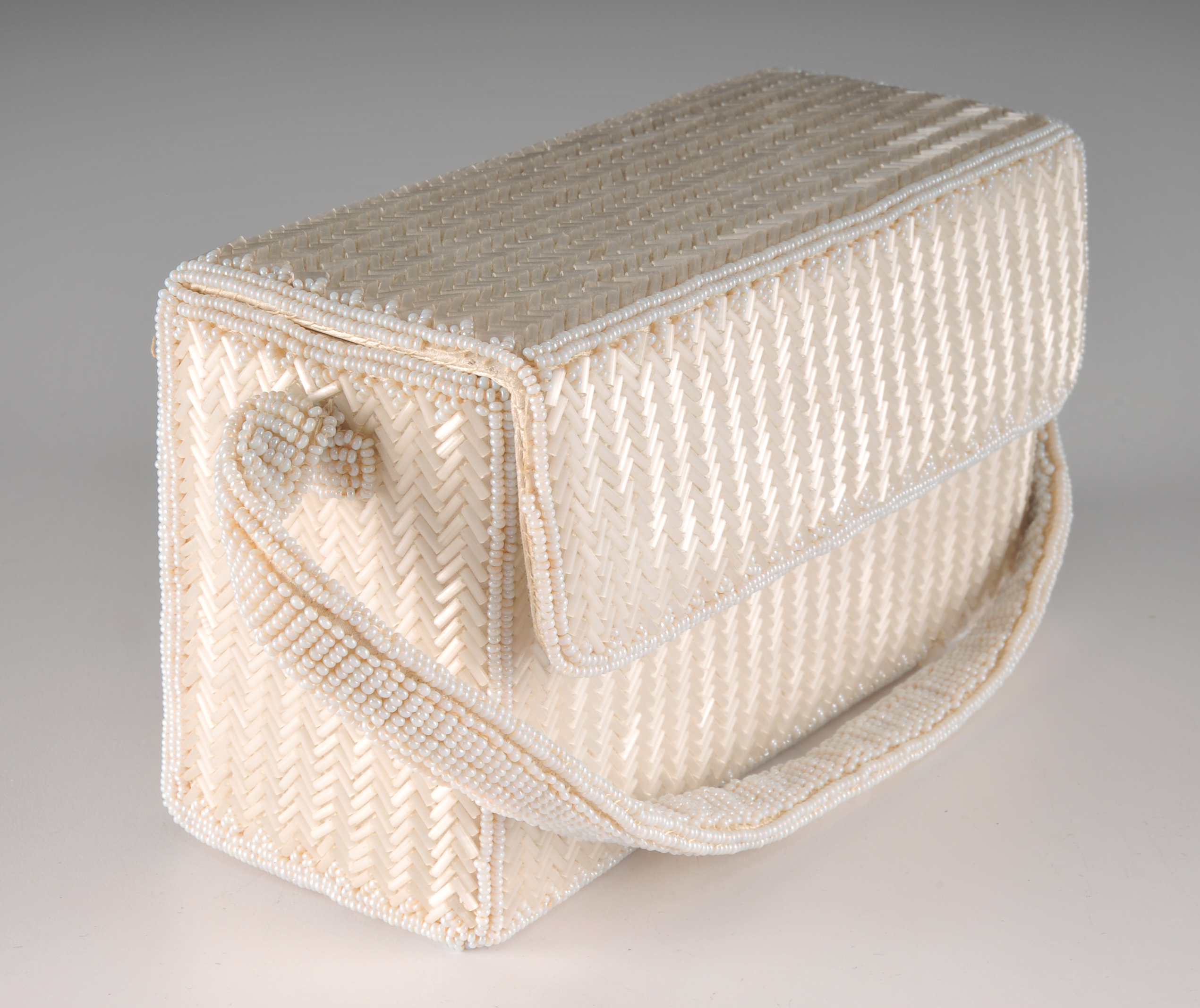 Vintage La Regale Hand Beaded Box Purse