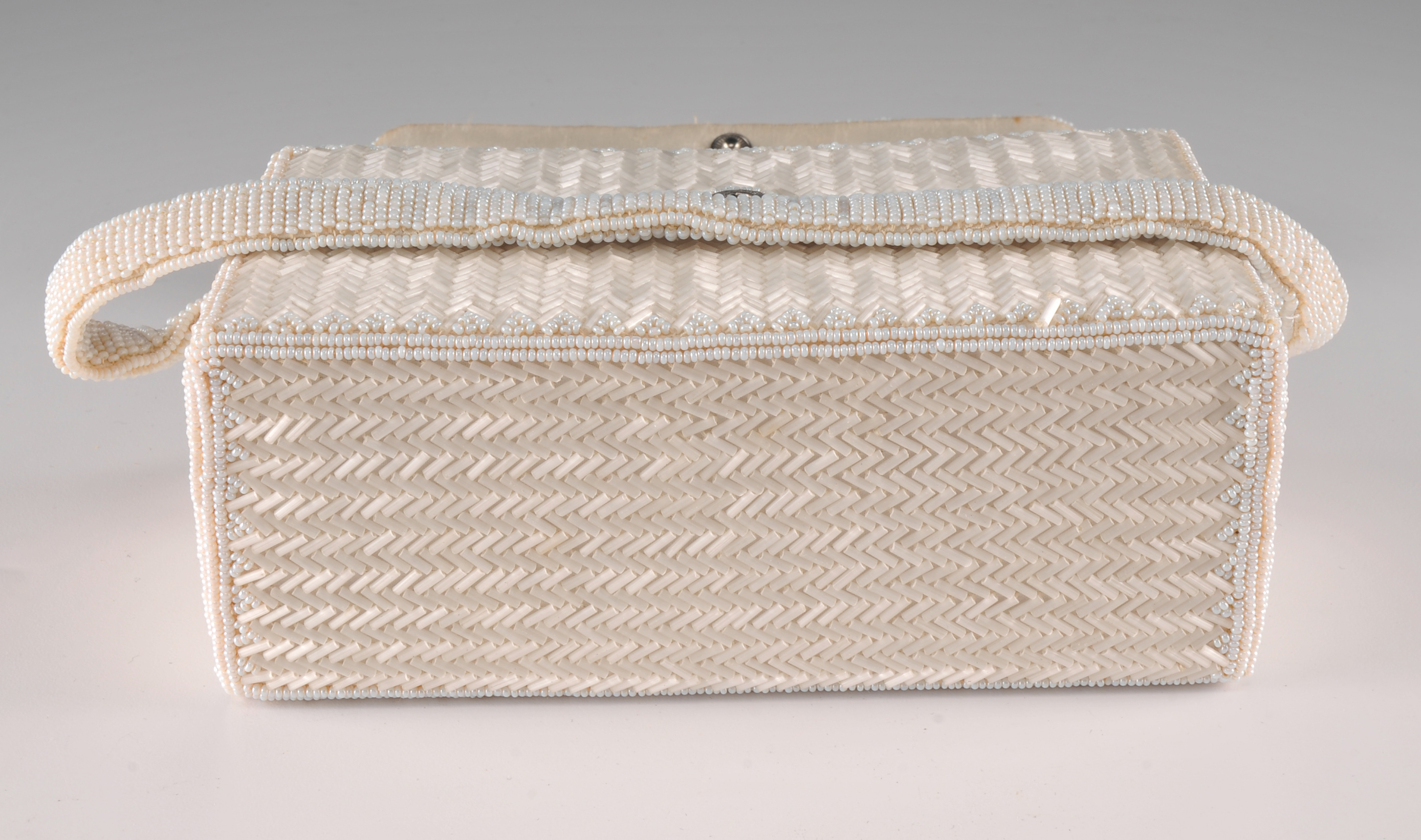 Vintage La Regale Hand Beaded Box Purse