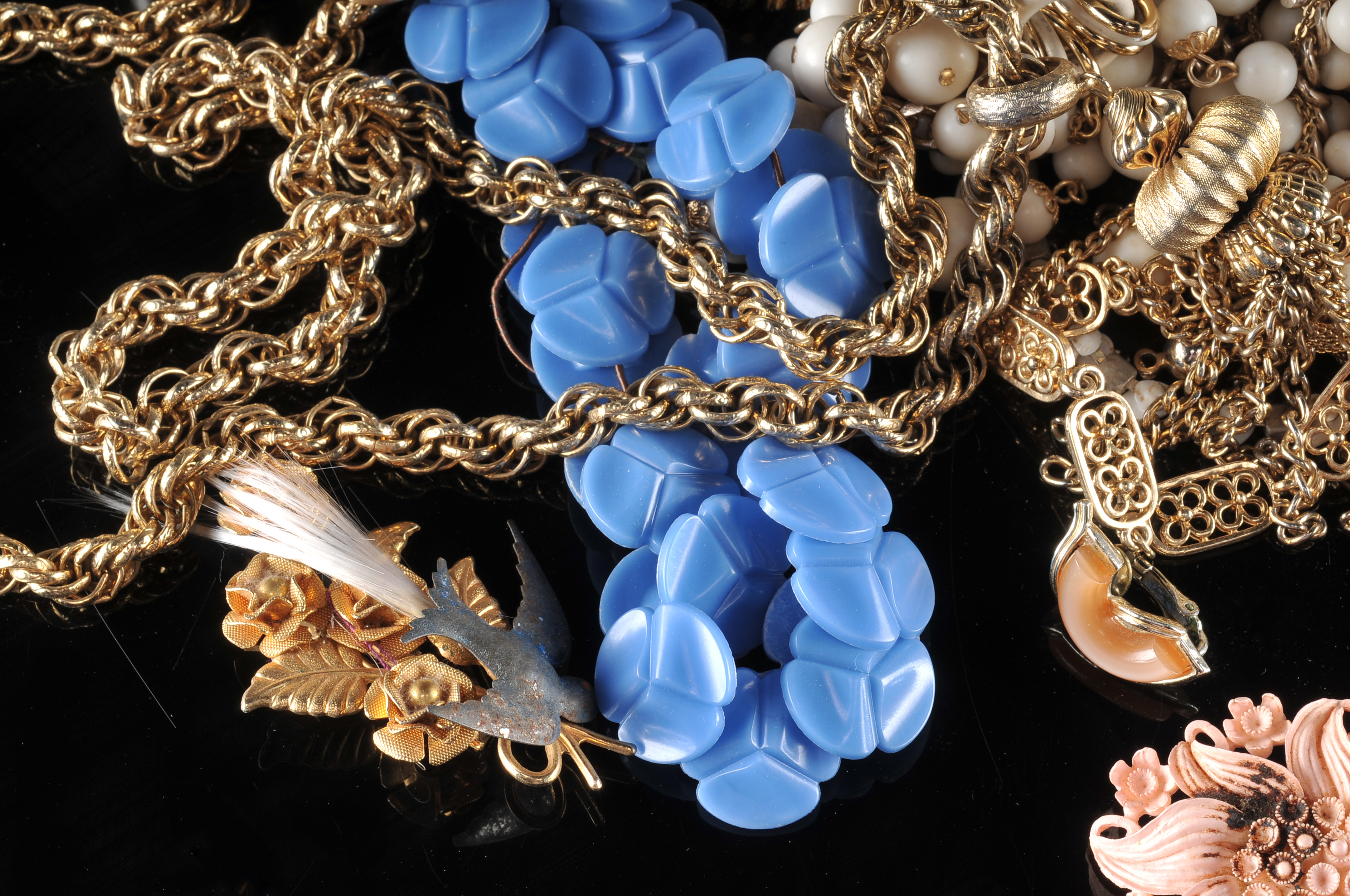 (30) Piece Collection Of Vintage Costume Jewelry 