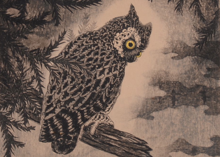 Original Masaharu Aoyama Woodcut 