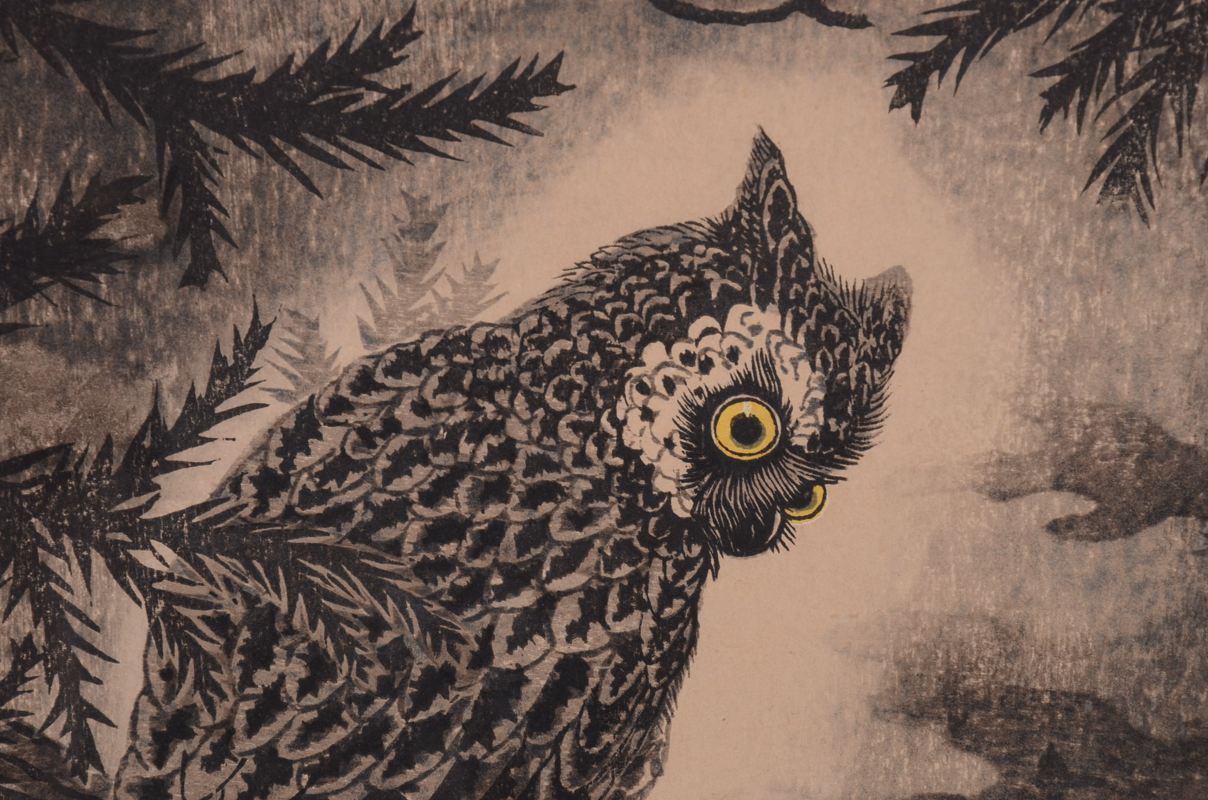 Original Masaharu Aoyama Woodcut 