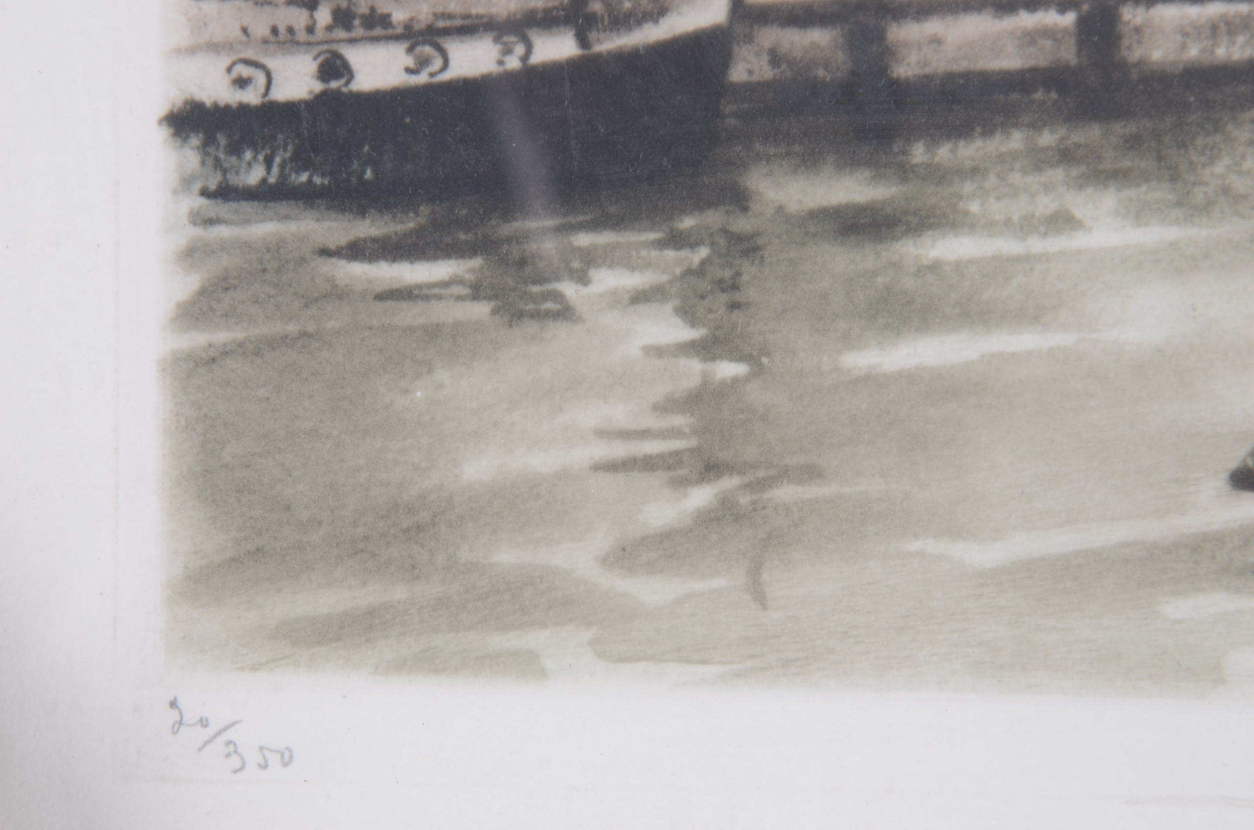 Original Aquatint Etching with Hand Coloring