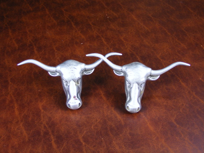 Vintage Texas Longhorn Hood Ornaments