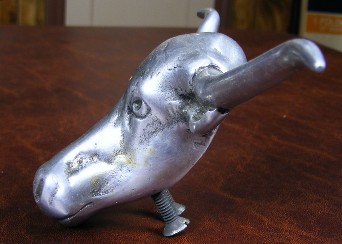 Vintage Texas Longhorn Hood Ornaments