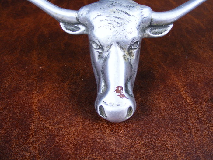 Vintage Texas Longhorn Hood Ornaments