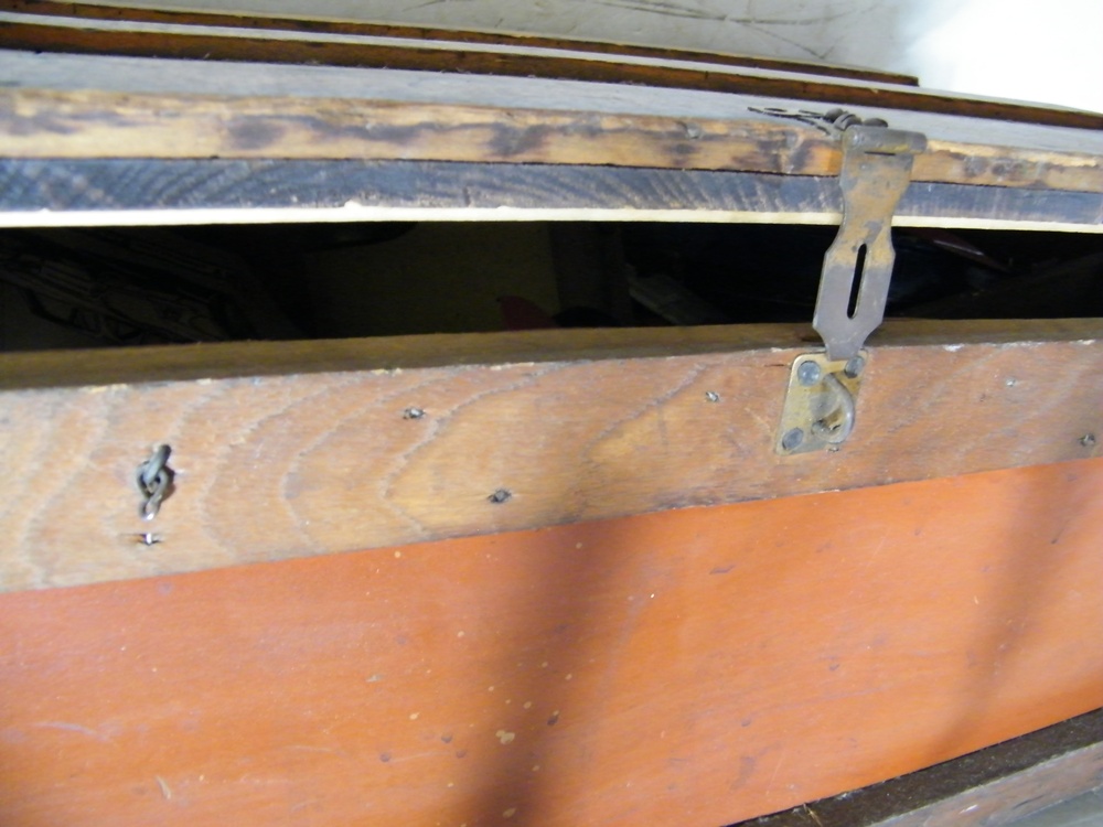 Wooden Trunk with Toys