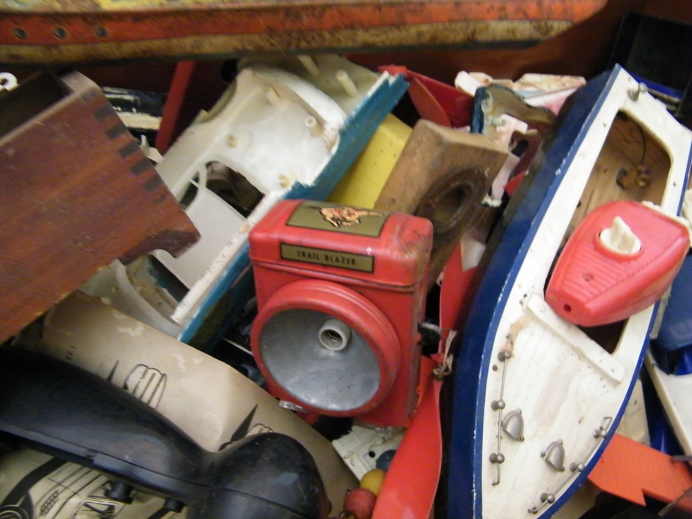 Wooden Trunk with Toys