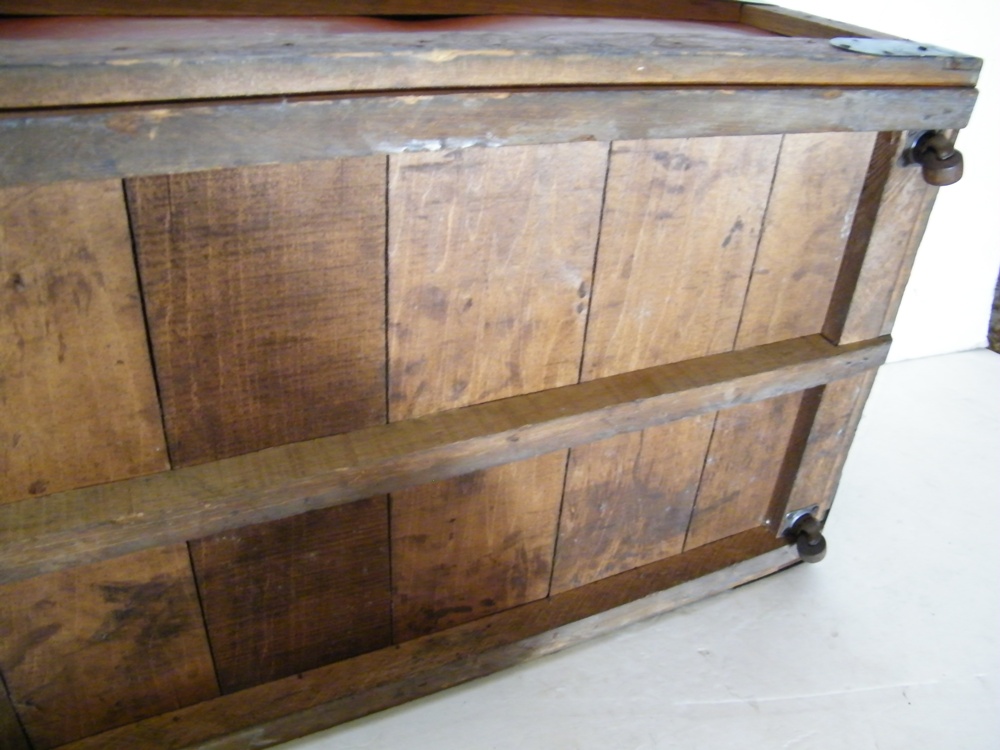 Wooden Trunk with Toys