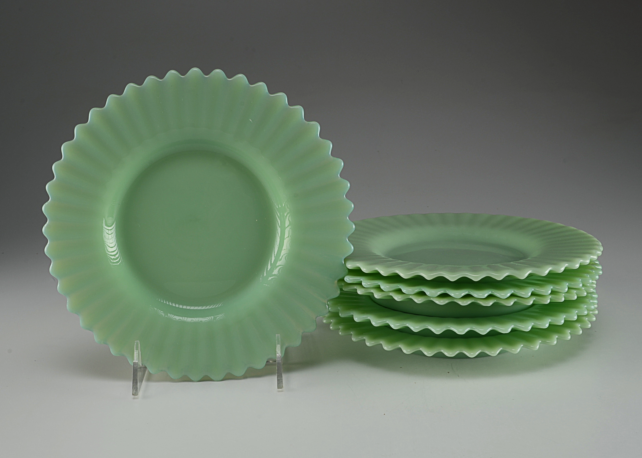 Reproduction Jadeite Luncheon Plates
