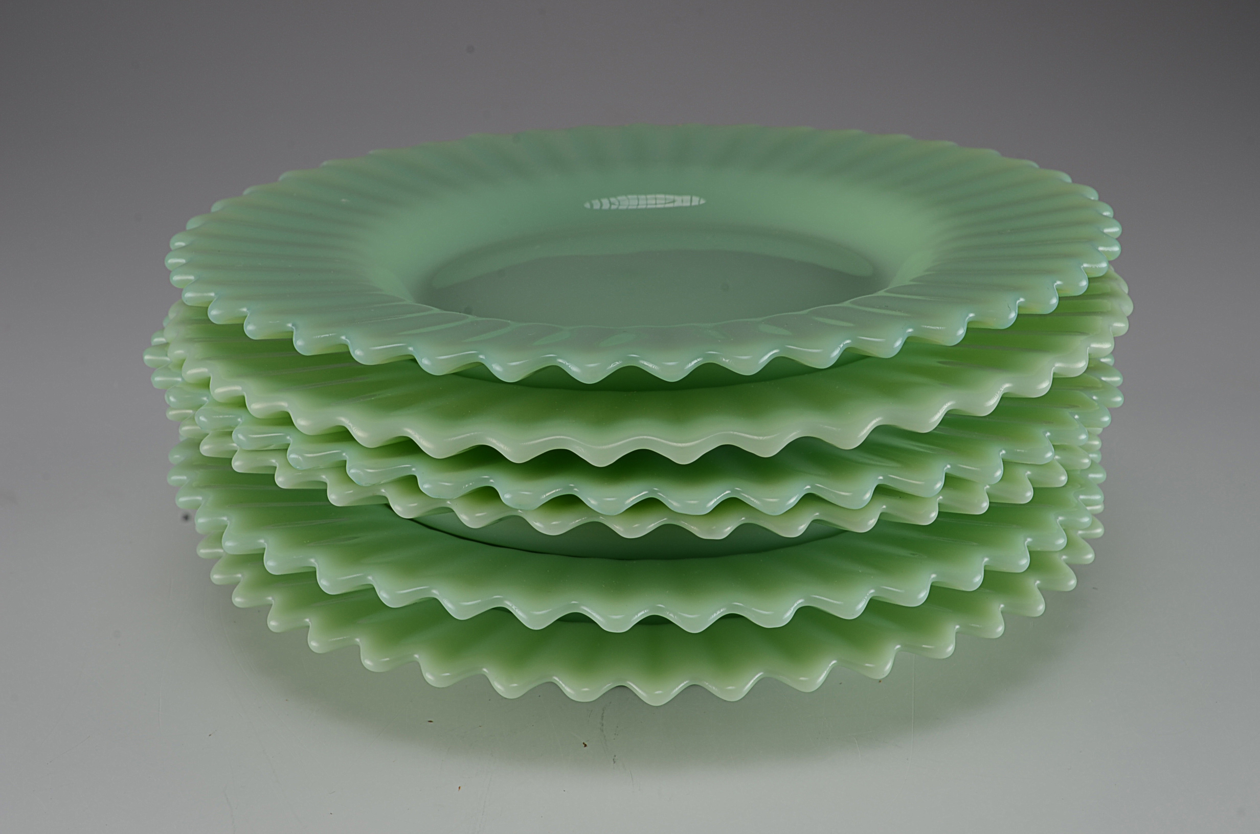 Reproduction Jadeite Luncheon Plates