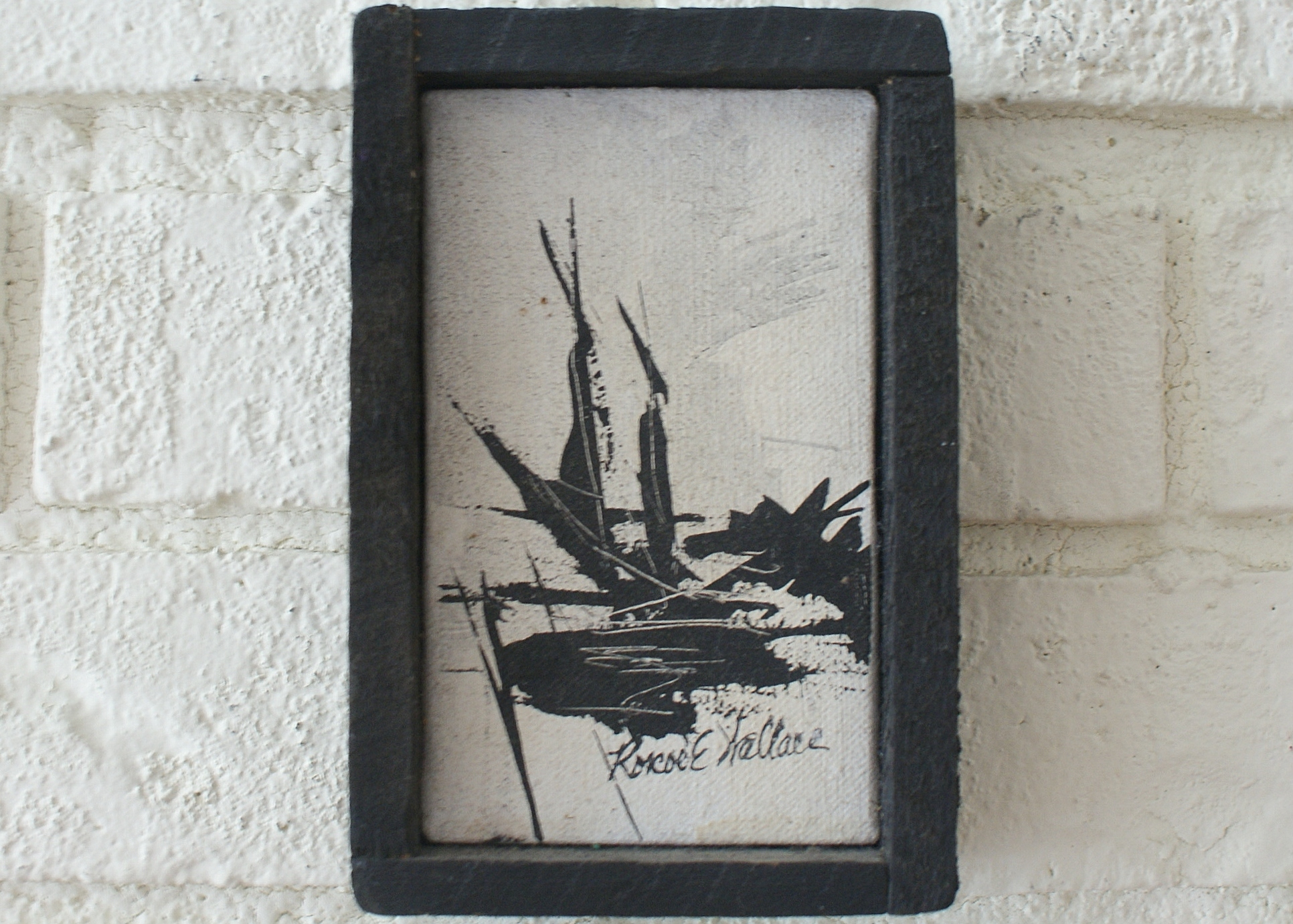 Roscoe Wallace Original Oil on Canvas Sailboat 17