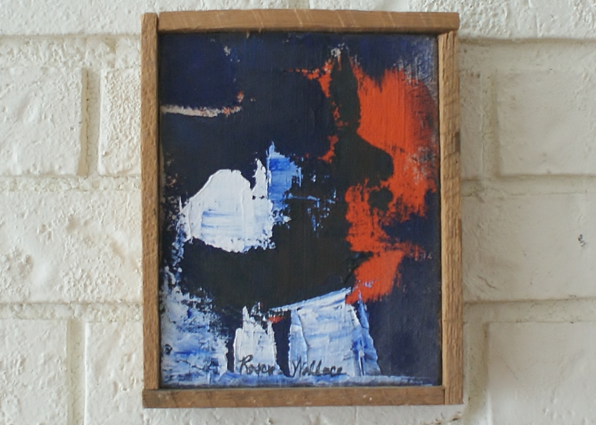 Roscoe Wallace Abstract oil on Canvas painting